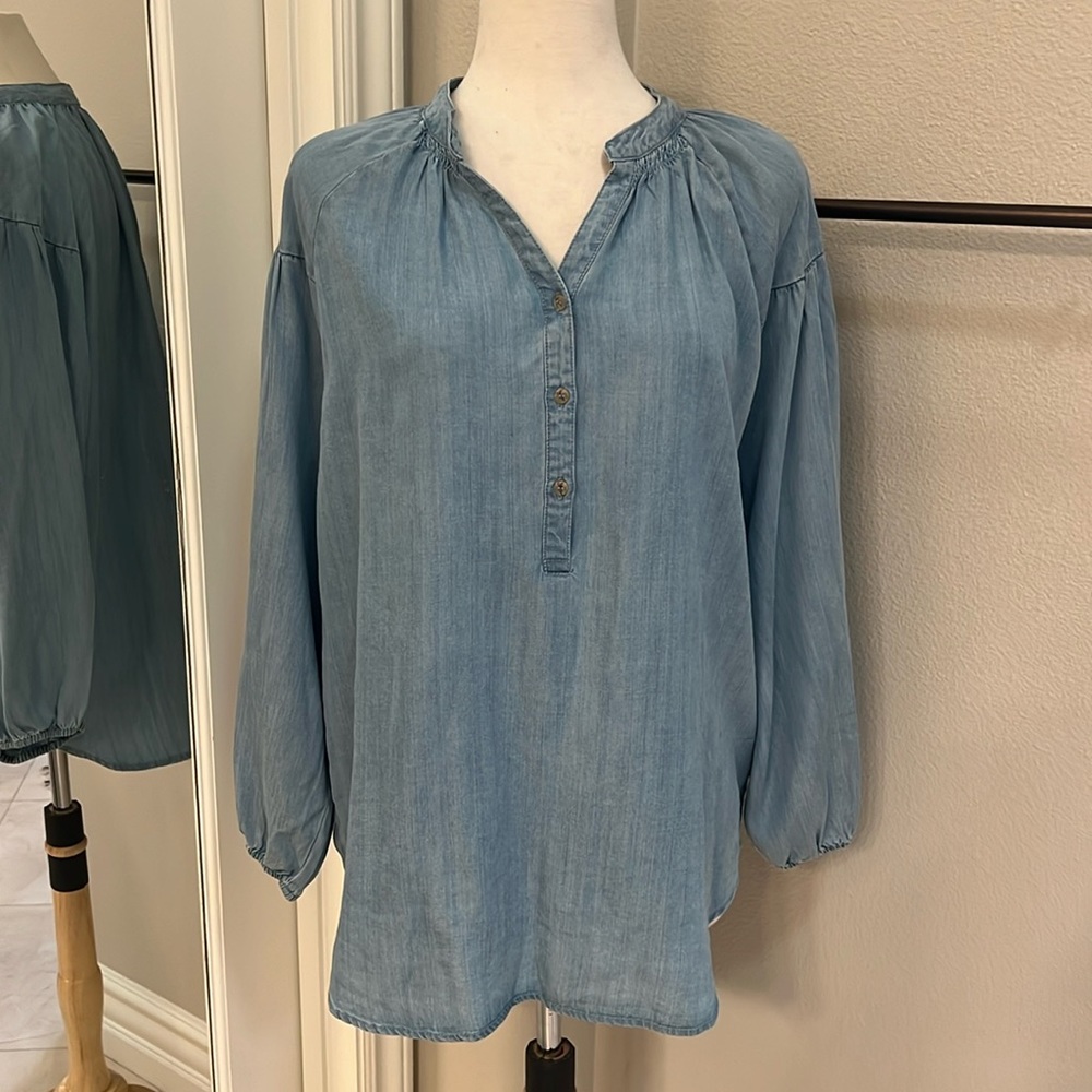 Jean like Long Sleeve Top